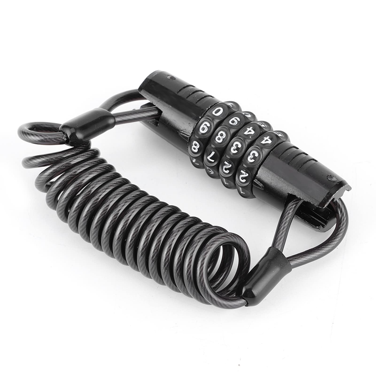 Universal 4-Digit Motorcycle Helmet Lock - Anti-Theft Safety for Wheels & Luggage