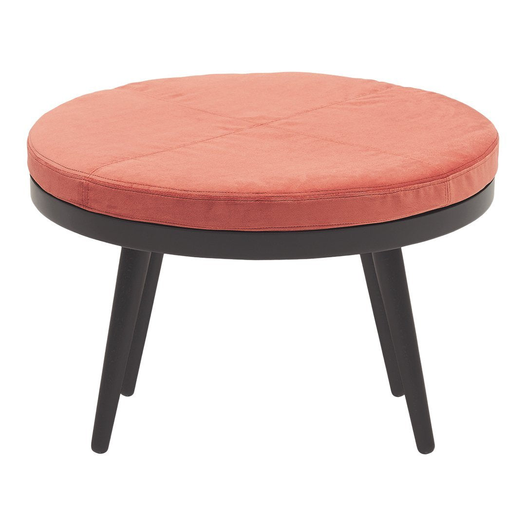 Honcke Alma Pouf Table - Modern Round Coffee Table with Softline Design for Living Room, Lounge & Office Decor