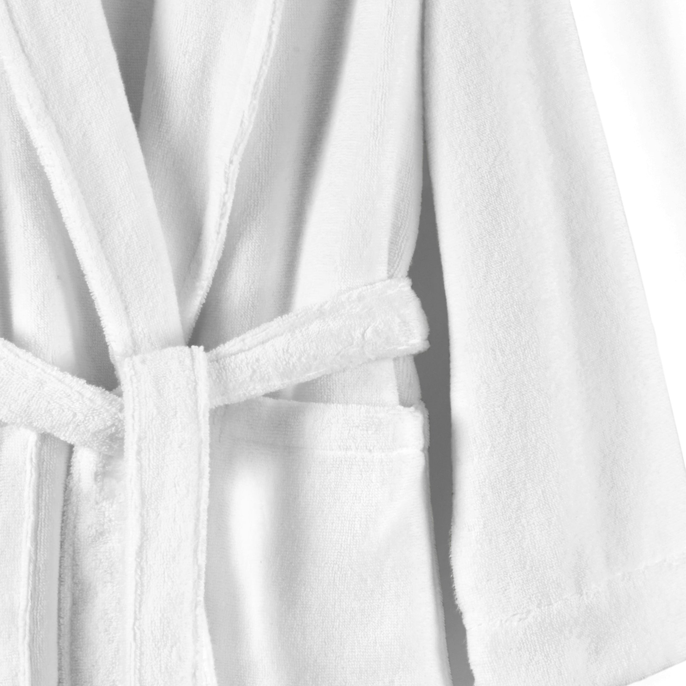 Luxurious 100% Pure Cotton Unisex Chicago Bathrobe in White | Soft & Absorbent Robe for Spa, Hotel & Home Relaxation | Perfect Gift for Men & Women