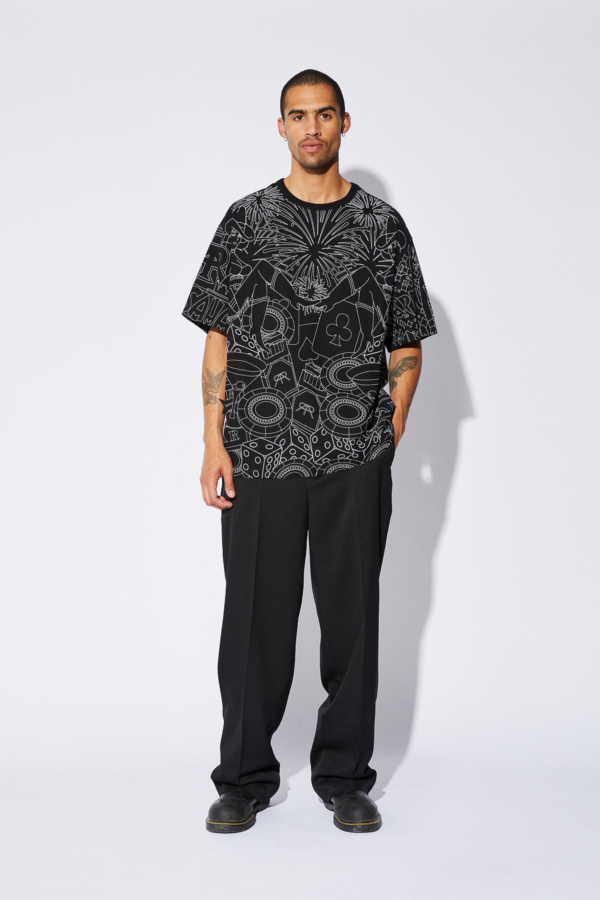 Colin Oversized T-Shirt for Men - Black Graphic Tee with Sin City Design | Streetwear Fashion, Casual Wear, Lounge & Everyday Outfits