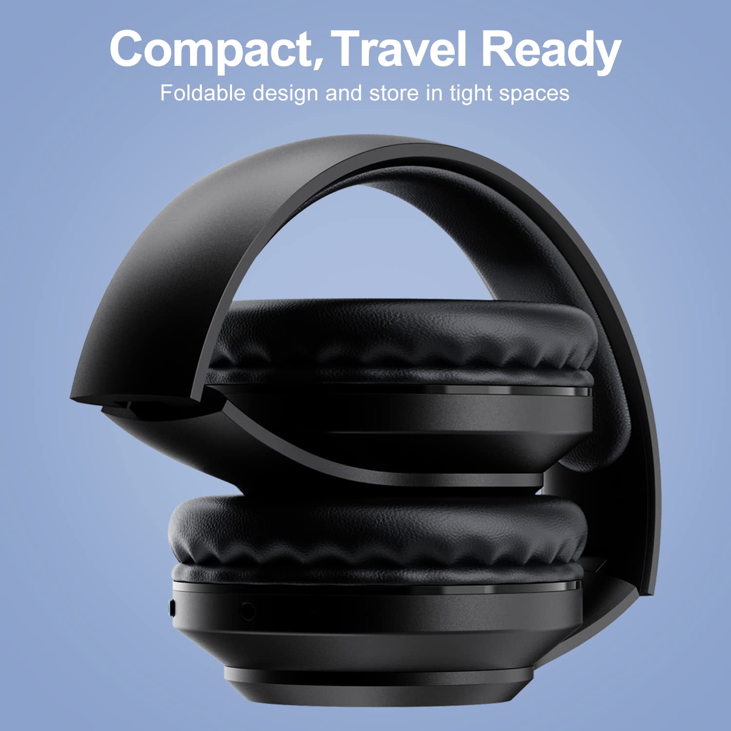 Wireless FM Radio Headphones with Bluetooth 5.0, Built-in Mic & 20H Playtime - Over-Ear Stereo Headset with Soft Ear Cushions for Running, Cycling, Gardening, Workout & Outdoor Activities
