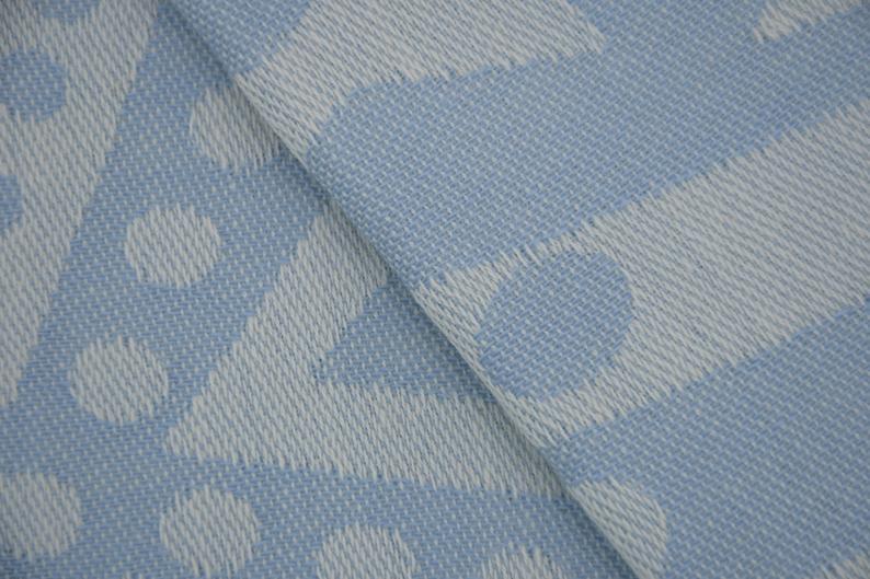 Soft Baby Blue Mandala Pattern 100% Cotton Bath Towel - Premium Absorbent & Quick-Drying for Spa, Beach, Yoga & Home Use