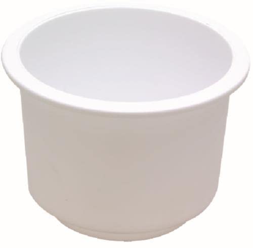Seachoice 79490 White Large Recessed Drink Holder - Perfect for Boats, RVs, and Outdoor Adventures