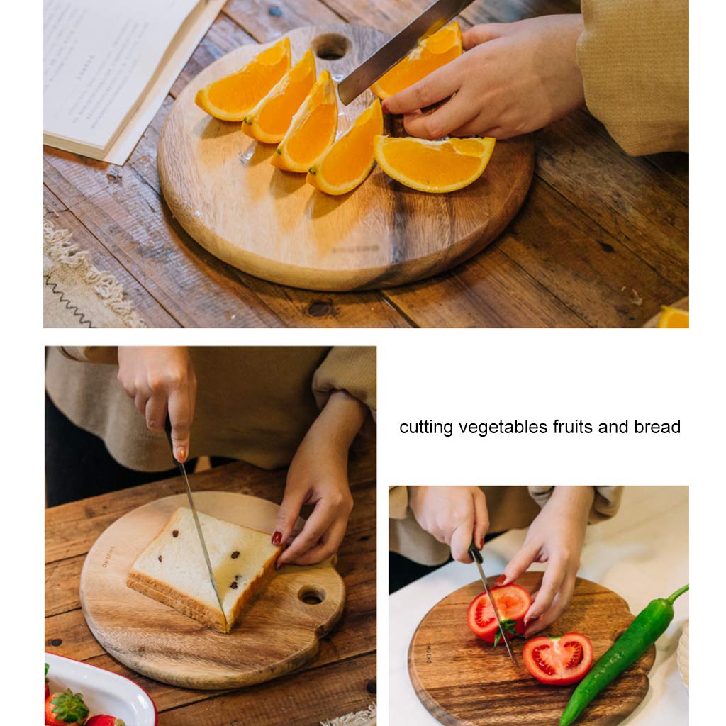 Premium Black Walnut Round Cutting Board - 10