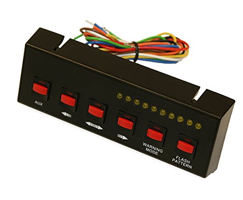 Buyers Products 6391207 4-Switch Control Panel for DOT Truck Lights - Heavy Duty Dash Mounted Switch Panel for Semi Trucks, Trailers & Commercial Vehicles