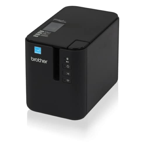 Brother PT-P900WC High-Resolution Industrial Label Printer with Wi-Fi® - Black Desktop Label Maker for Warehouse, Retail & Office Organization
