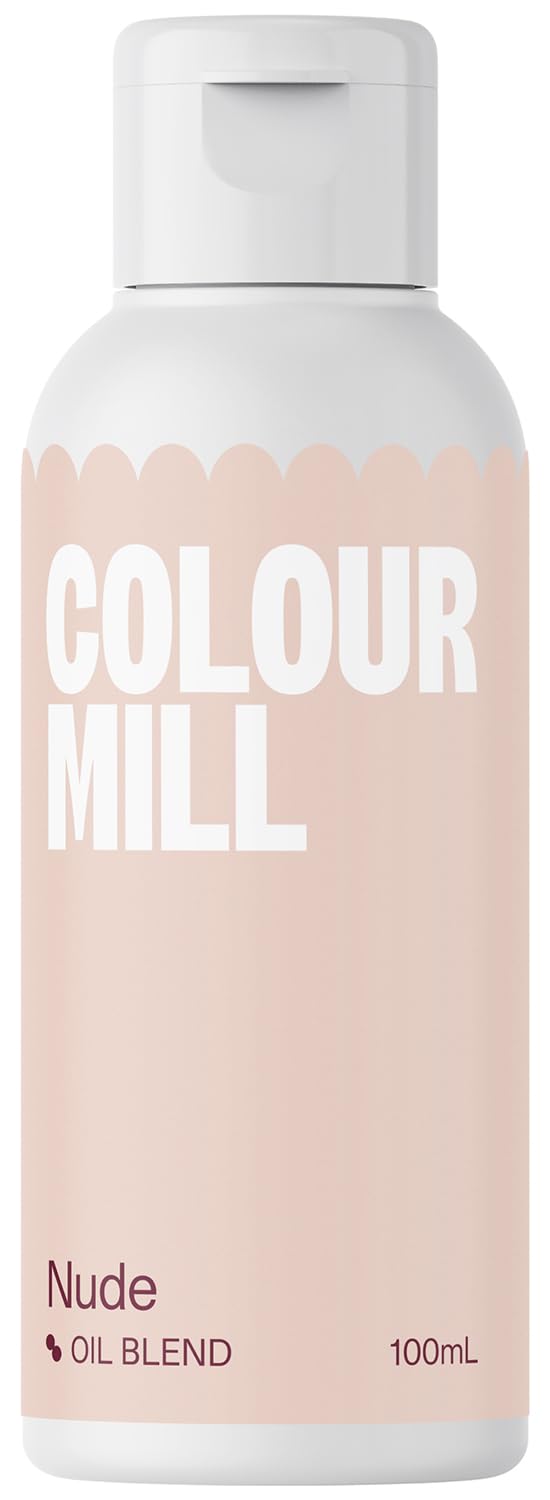 Colour Mill Oil-Based Food Coloring - 100ml (Nude) | Vibrant & Natural Food Dye for Baking, Cake Decorating & Candy Making