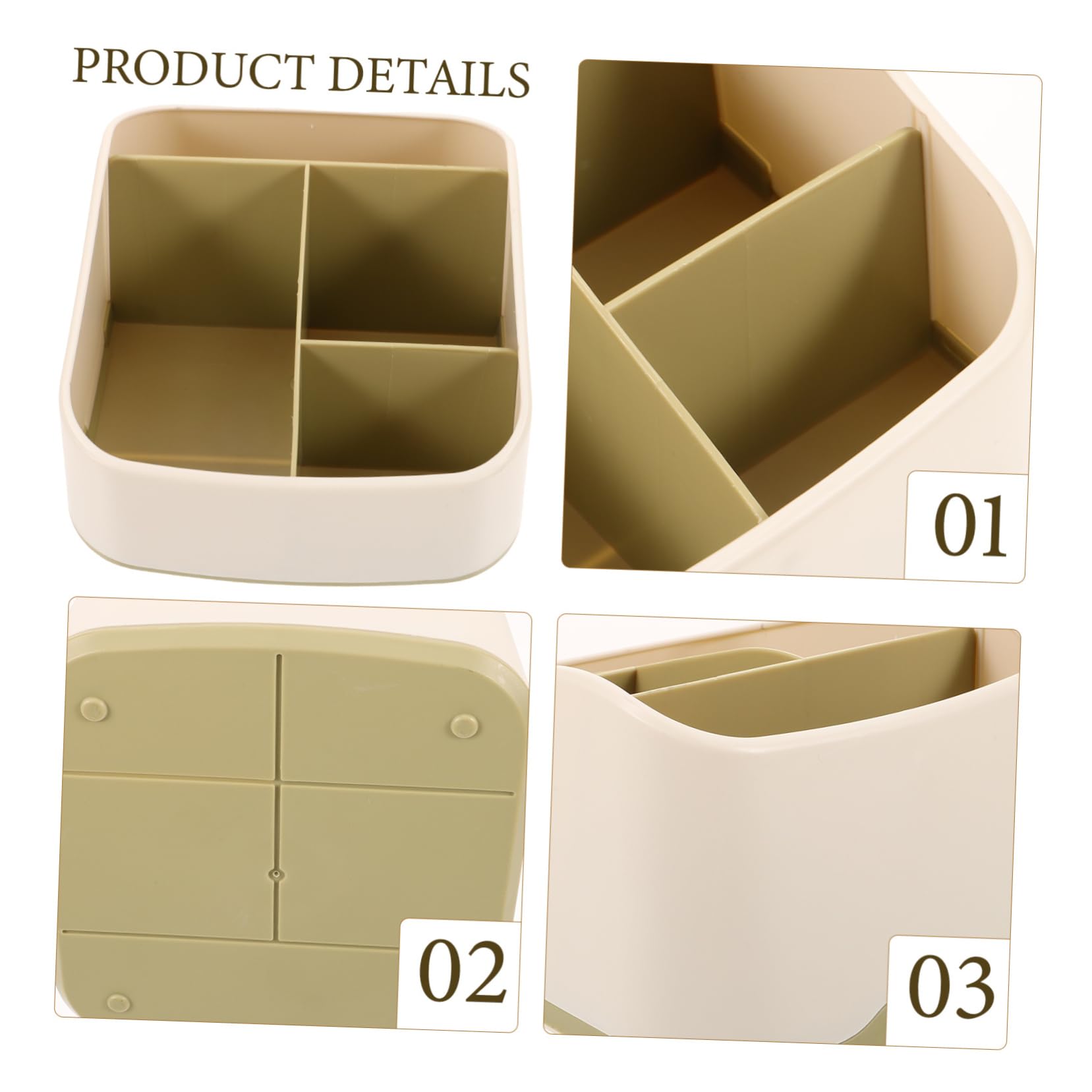 Gadpiparty Green Desktop Storage Box with Drawer - Vanity Organizer Tray, Desk Organizer for Office & Home, Remote Control Holder, Pencil Cup, PP Household Storage Solution | Perfect for Workspace, Bedroom, and Living Room Organization