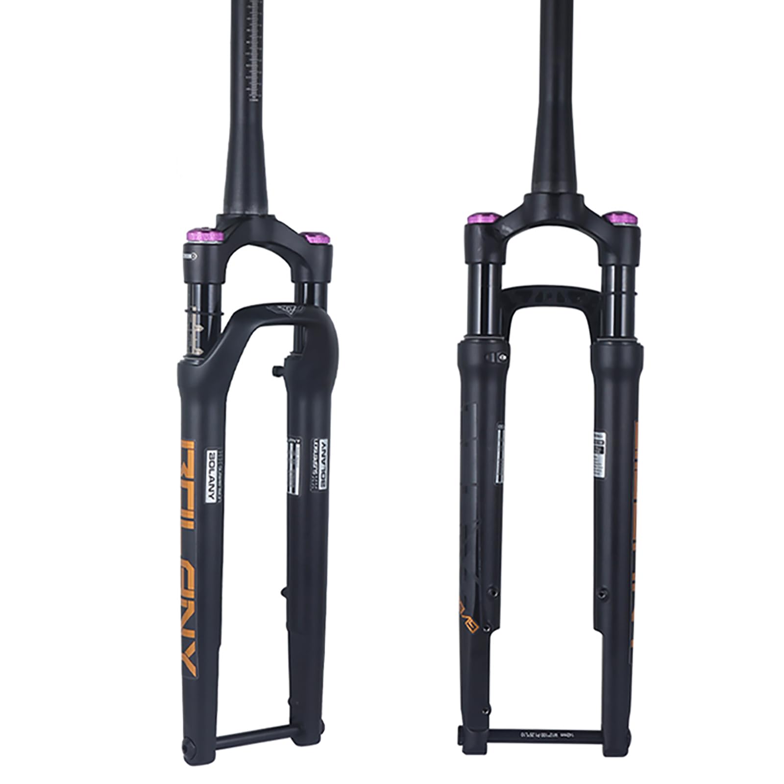 BOLANY 700C Mountain Bike Suspension Fork - 60mm Travel, Disc Brake Compatible, XC Air Fork with Manual Lock, 100*12mm Thru Axle - Perfect for Off-Road Cycling & Trail Adventures