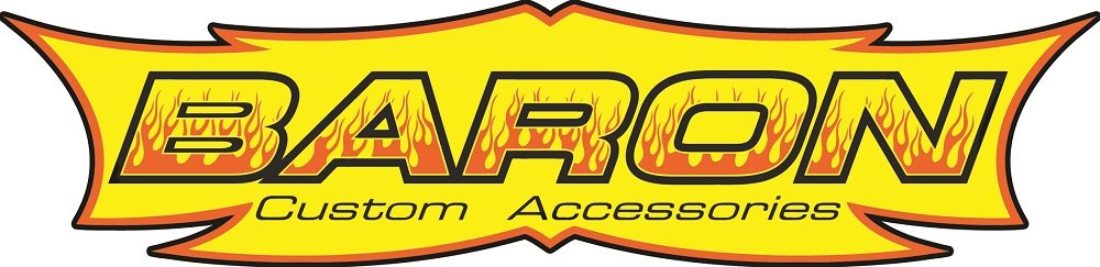 Baron Custom Accessories Big Air Kit Cover - Smooth Black Universal Fit for Harley Davidson Motorcycles | Weatherproof Protection for Road Trips & Long Rides