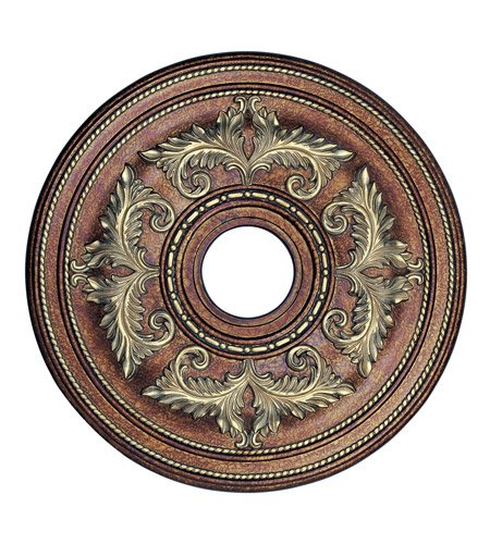 Elegant Palatial Bronze Ceiling Medallion with Gilded Accents - Perfect for Victorian & Classic Home Décor, Wedding Venues & Luxury Interior Design