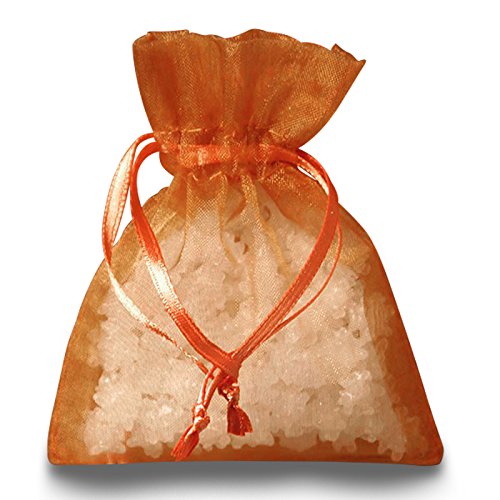 30 Pack Copper Organza Gift Bags 5 Inch Wide - Perfect for Wedding Favors, Party Decorations, Bridal Shower Gifts & Jewelry Packaging