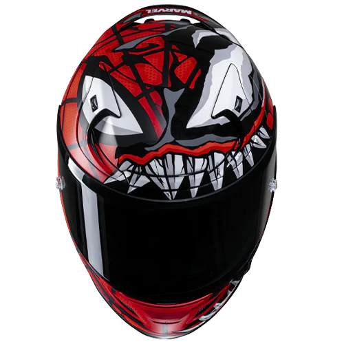 RPHA 12 Maximized Venom Motorcycle Helmet - Lightweight, DOT & ECE Certified for Safety - Perfect for Racing, Street Riding & Long-Distance Touring