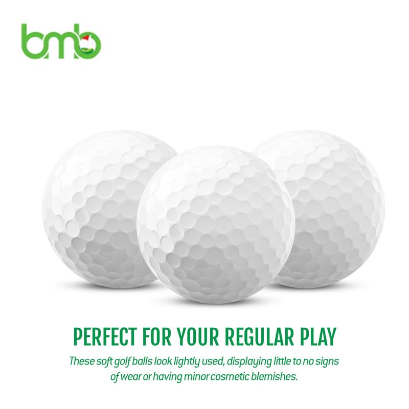 Premium Used Golf Balls Bulk (96 Pack) - High-Quality Recycled Golf Balls for Men & Women - Long Distance Practice Balls - Perfect for Driving Range, Backyard Practice & Golf Gifts