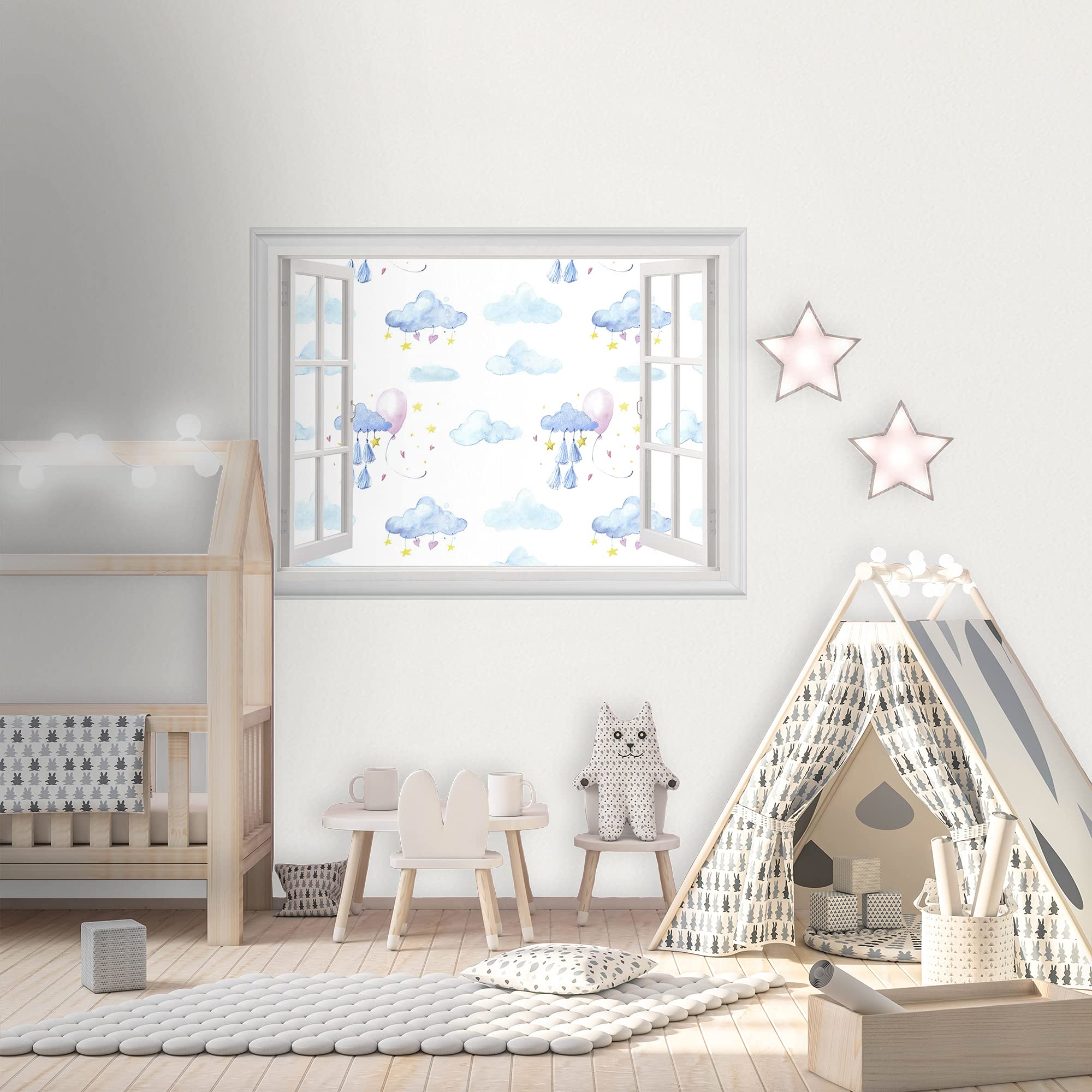 Cloud Wall Decal for Kids Room - 36
