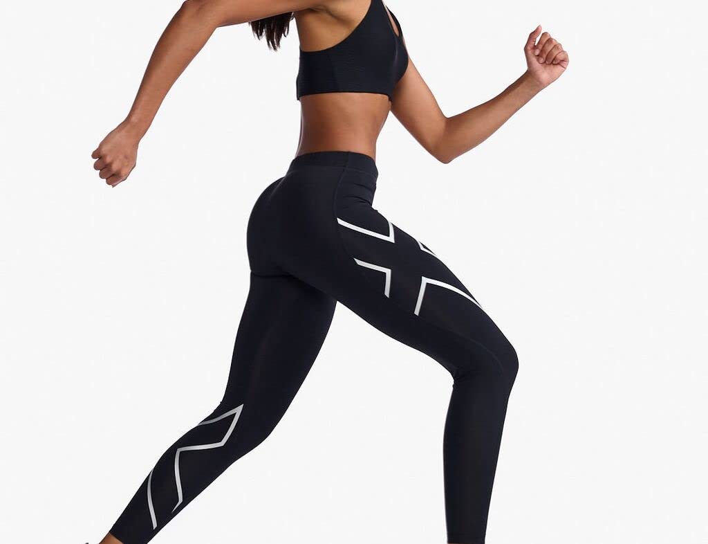 2XU Women's Core Compression Tights - High Performance Workout Leggings for Running, Yoga & Gym - Moisture Wicking & Breathable Activewear