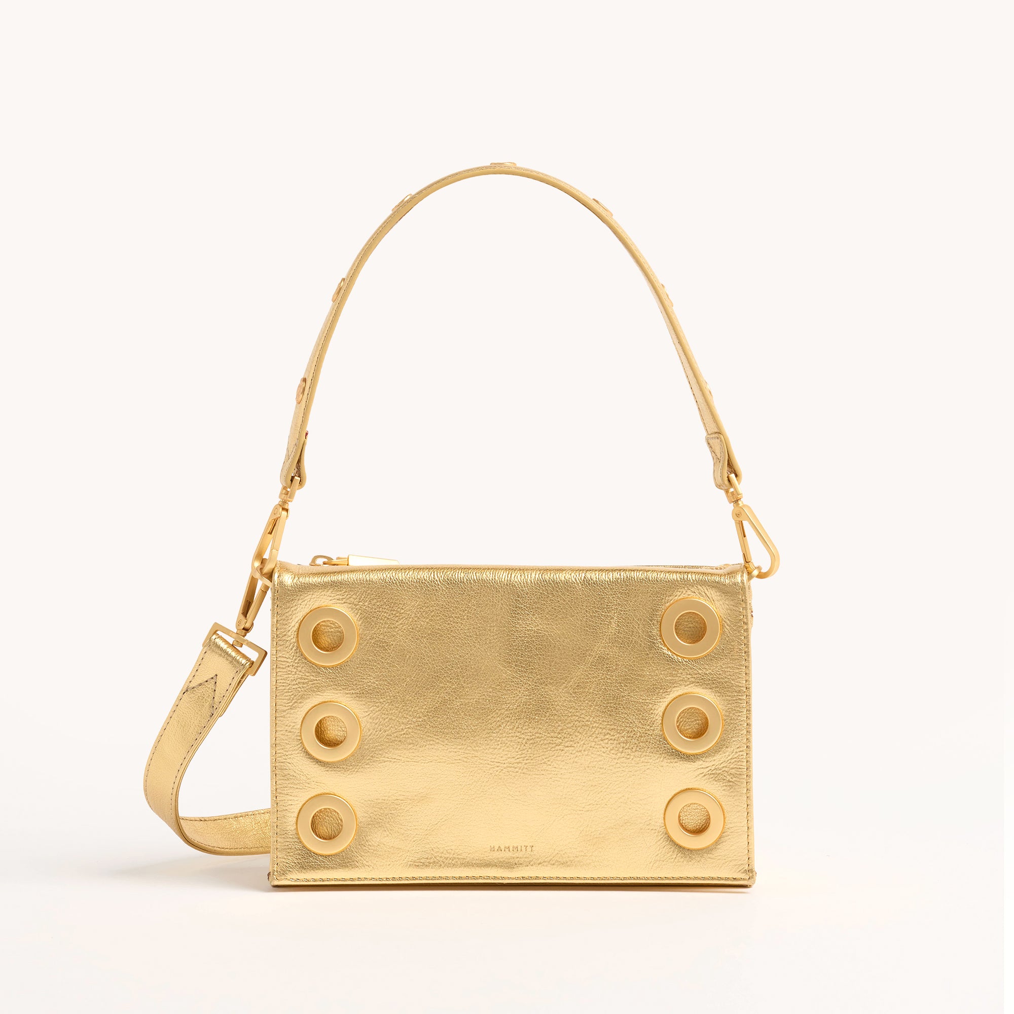Montana Clutch - Gala Gold & Brushed Gold Hammered Small Crossbody Bag for Women | Perfect for Parties, Weddings & Evening Events
