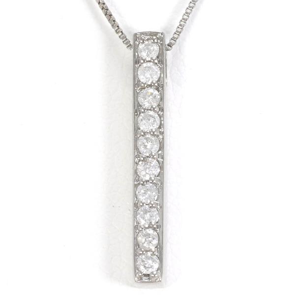 18K White Gold Diamond Necklace for Women - Elegant Dainty Pendant Jewelry Gift for Anniversary, Valentine's Day & Special Occasions