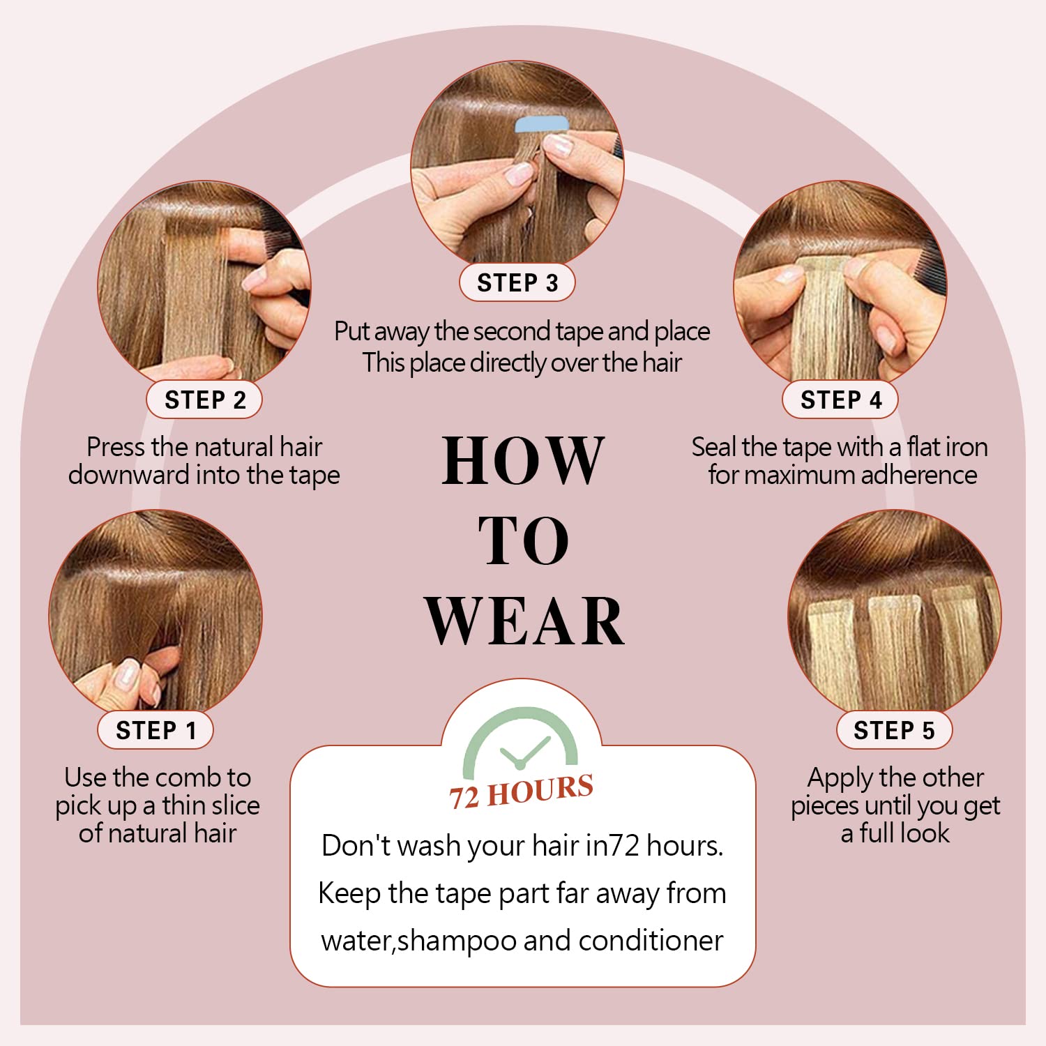 Sunya 18-Inch Tape in Hair Extensions – 100% Remy Human Hair, Silky Straight, Seamless Skin Weft, #613 Bleach Blonde, 50g (20Pcs/Pack) – Perfect for Daily Wear, Parties & Special Occasions