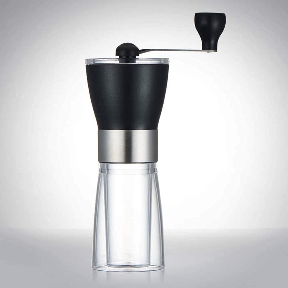 Hand-Cranked Portable Coffee Grinder & Pepper Mill - Compact 17x6x15cm Manual Coffee Machine for Home, Travel & Camping (1-3 People) - Perfect for Fresh Coffee Beans & Spices Grinding