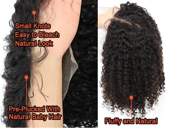 26 Inch Kinky Curly Lace Front Wig Human Hair 13x4 - Glueless Wear & Go Pre-Plucked with Baby Hair - HD Deep Jerry Curly Wave Lace Frontal Wigs 150% Density - Perfect for Daily Wear, Cosplay, and Special Occasions