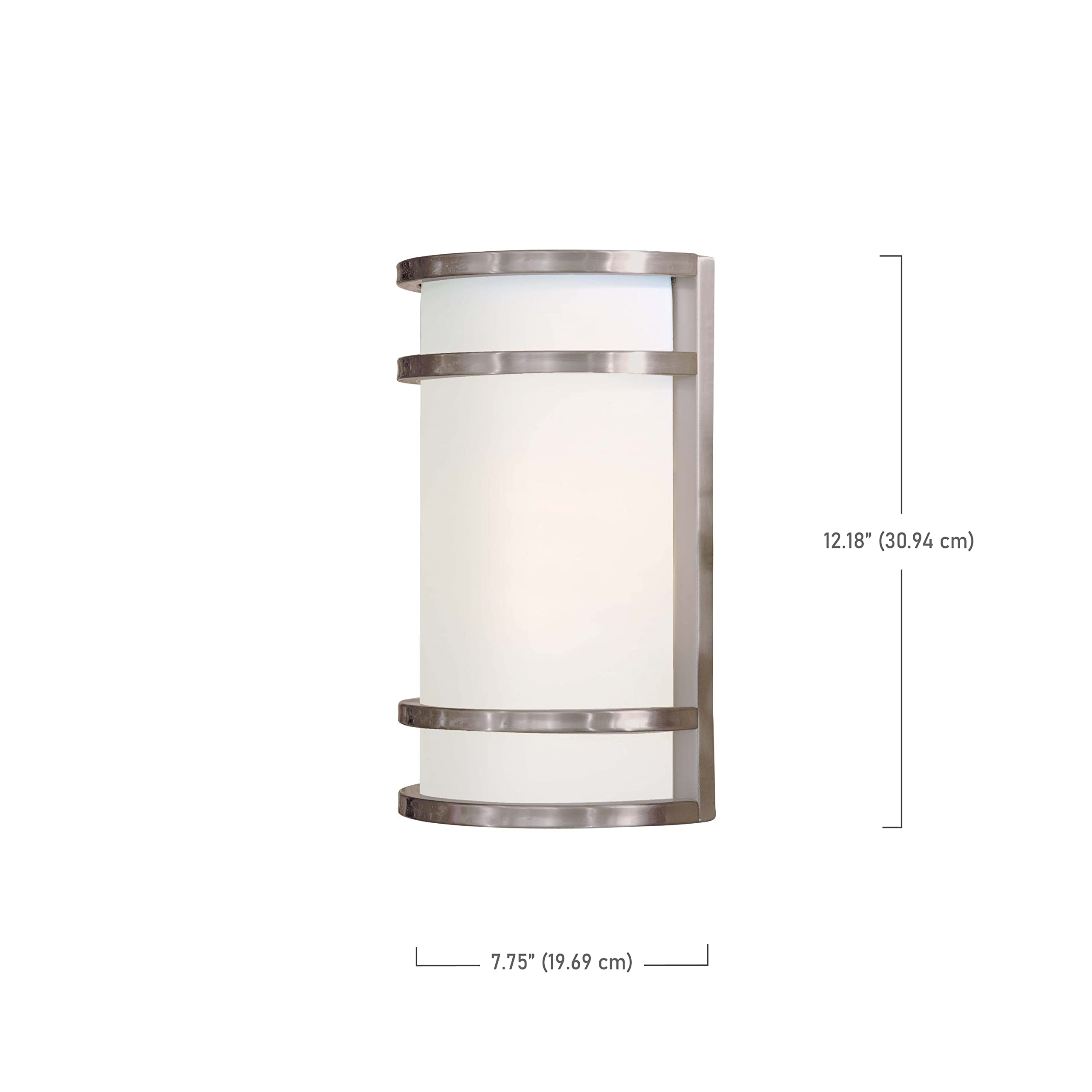 Minka Lavery 9802-144 Bay View Outdoor Wall Light - Weatherproof Steel Exterior Sconce Lantern with 120W Capacity - Perfect for Porch, Patio, Garden & Entryway Lighting