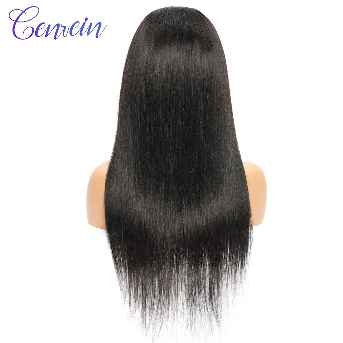Brazilian Straight Headband Wigs for Black Women - 150% Density Glueless Machine Made Wig with No Lace Front - 18 Inch Natural Color Headband Wig for Daily Wear, Parties & Special Occasions