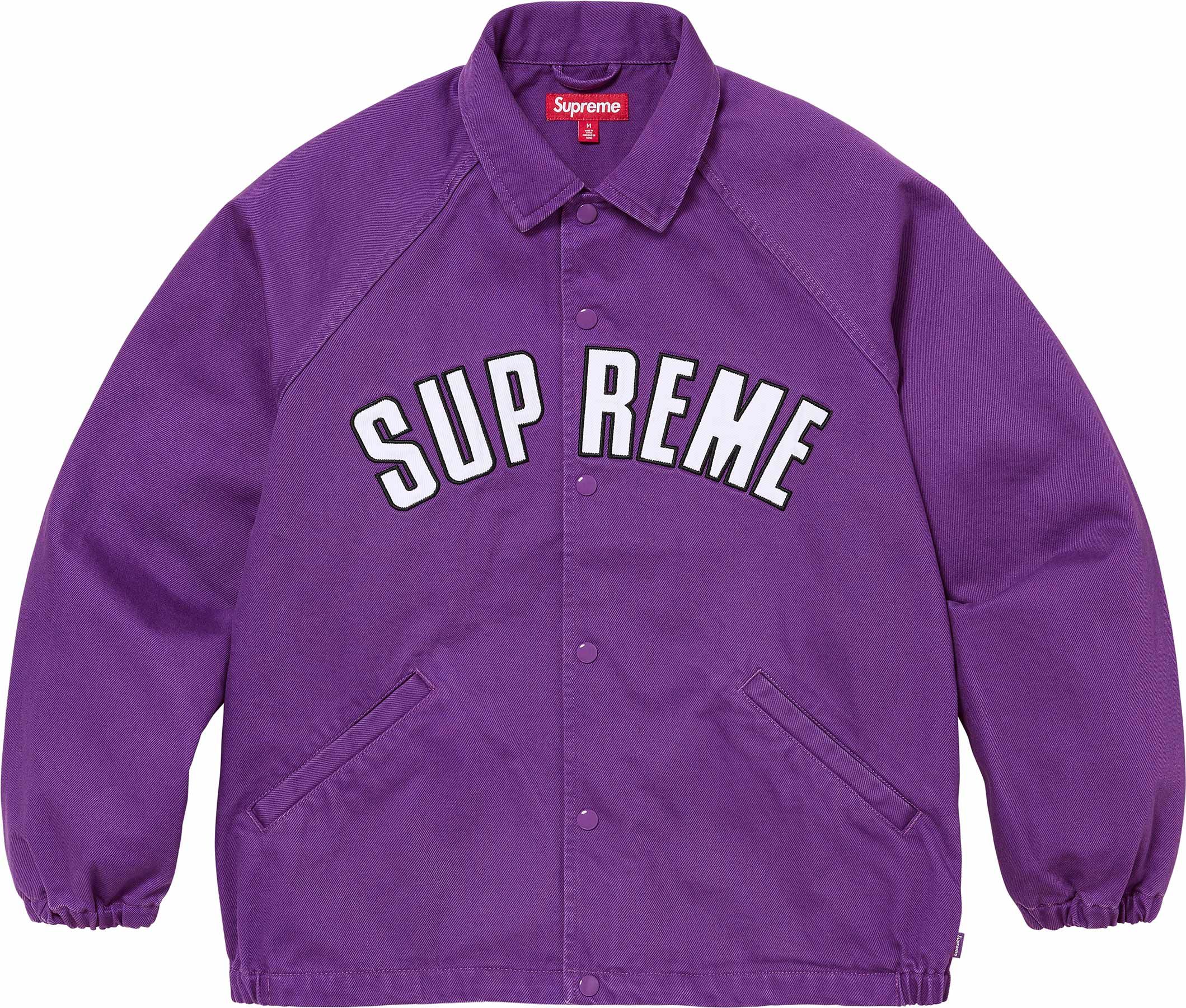 Supreme Arc Denim Coaches Jacket - Purple Vintage Style Denim Jacket for Men & Women | Perfect for Streetwear, Casual Outfits & Urban Fashion