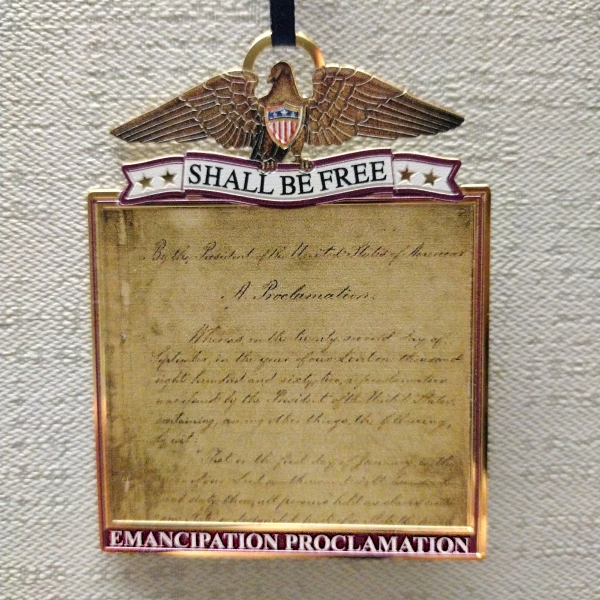 Emancipation Proclamation Christmas Ornament - Historical Civil War Decor for Tree, Home & Office - Perfect for Holidays, Gifts & History Lovers