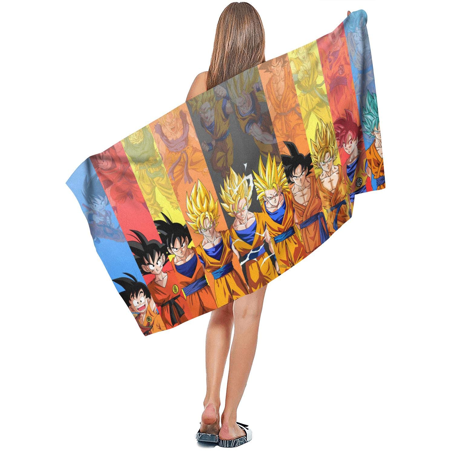 Super Absorbent Microfiber Towel with Cartoon Design - Large 27.5 x 55.1 Inch Bath Sheet for Beach, Travel, Gym, Yoga & Sports | Quick-Drying, Lightweight & Multipurpose for Swimming, Camping & Outdoor Activities