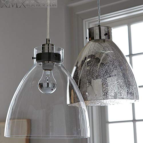 Juno 3.2 Ft Track Light Pendant - Clear Glass Lampshade Retro Lighting Fixture - Nordic Style Adjustable Hanging Light (Bulbs Not Included) - Perfect for Kitchen Island, Dining Room & Modern Loft Lighting