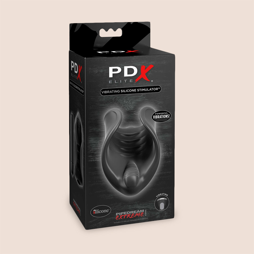 PDX Elite Vibrating Silicone Stimulator - Powerful Rechargeable Adult Toy for Men & Women | Enhance Intimacy & Solo Play | Perfect for Couples & Self-Pleasure at Home