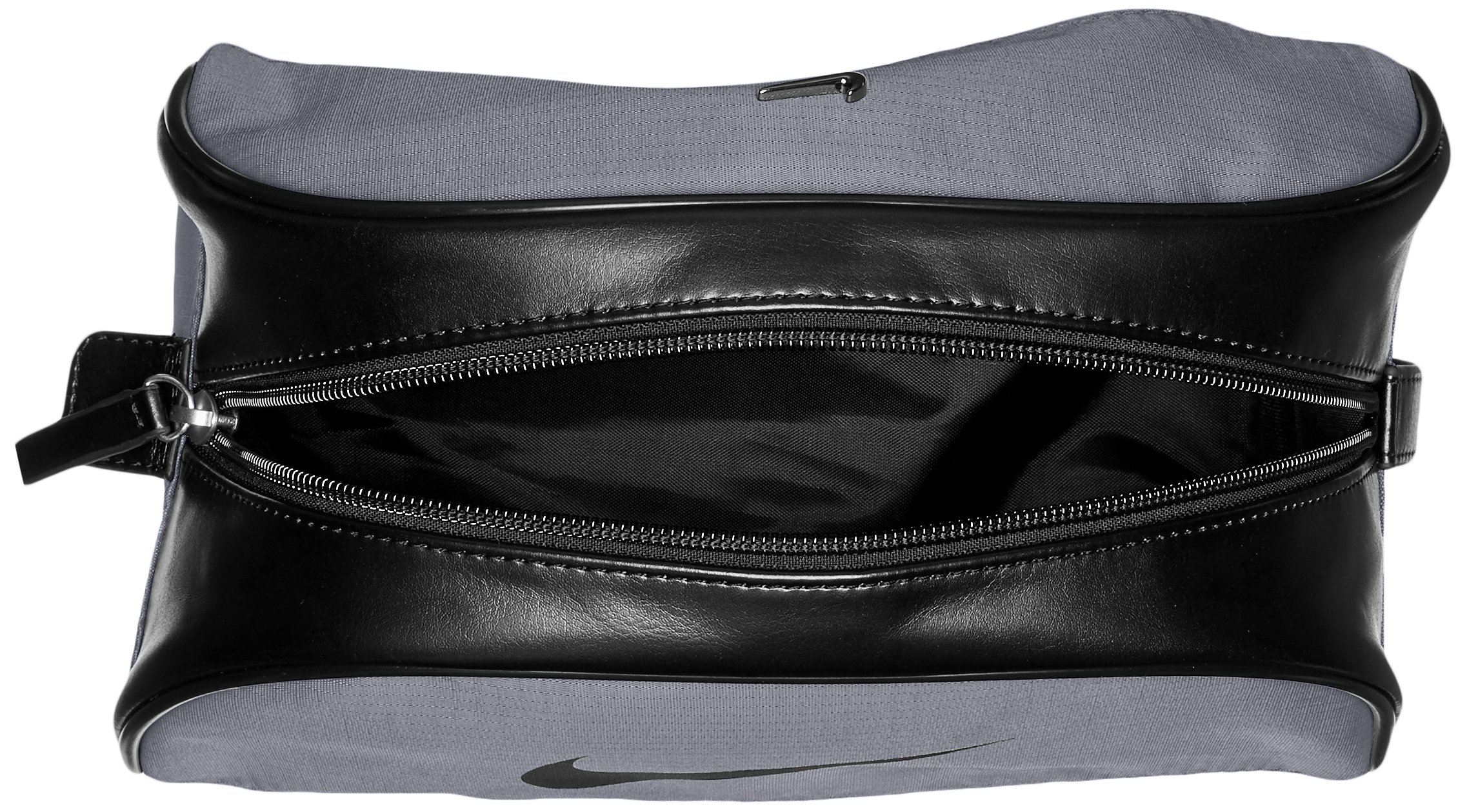 Nike Men's Water-Resistant Nylon Travel Kit - Dark Grey, One Size - Perfect for Gym, Business Trips & Weekend Getaways