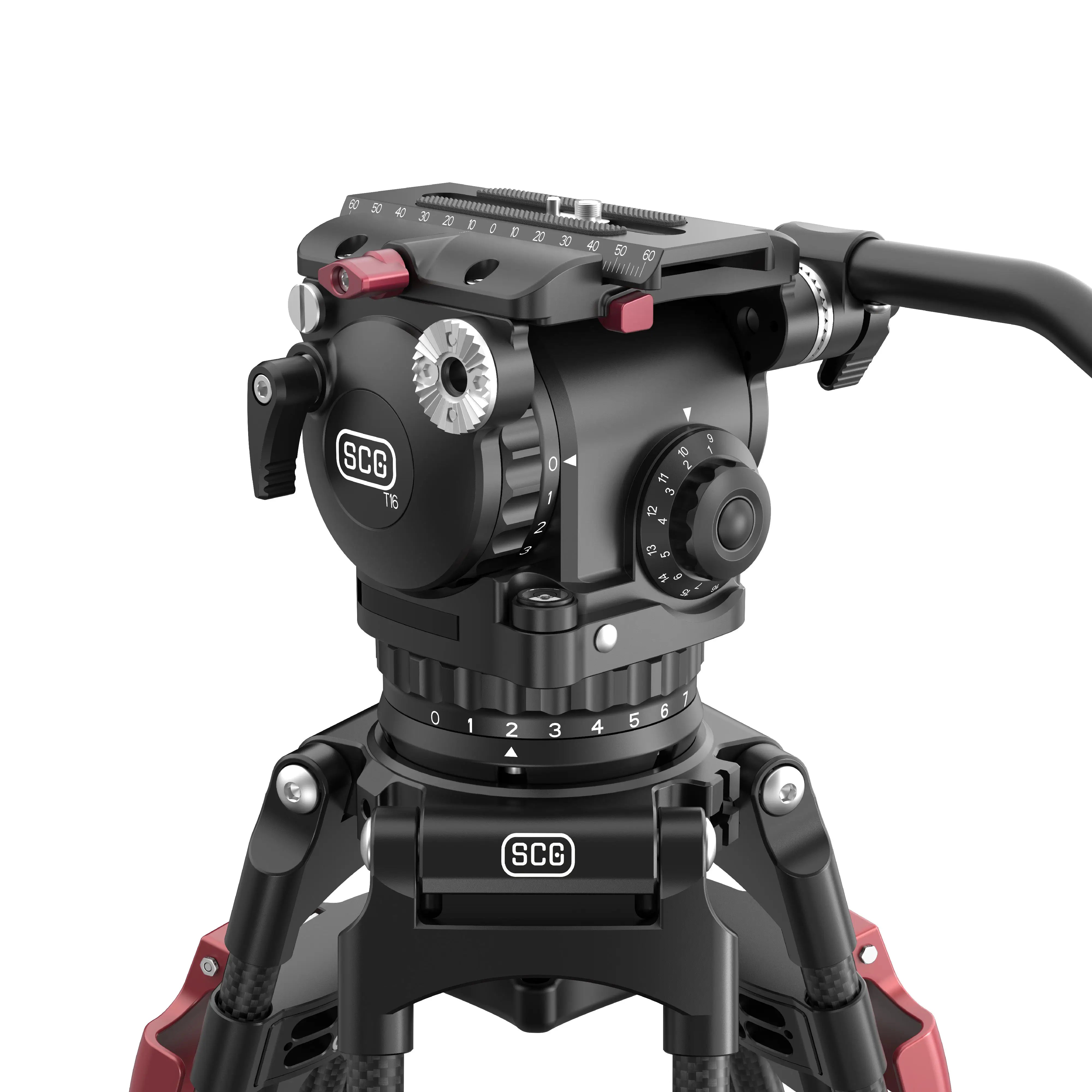 SCG T16 StediFast HD Professional Tripod System - Lightweight Aluminum Camera Tripod for DSLR, Video & Photography - Perfect for Travel, Vlogging & Outdoor Shoots