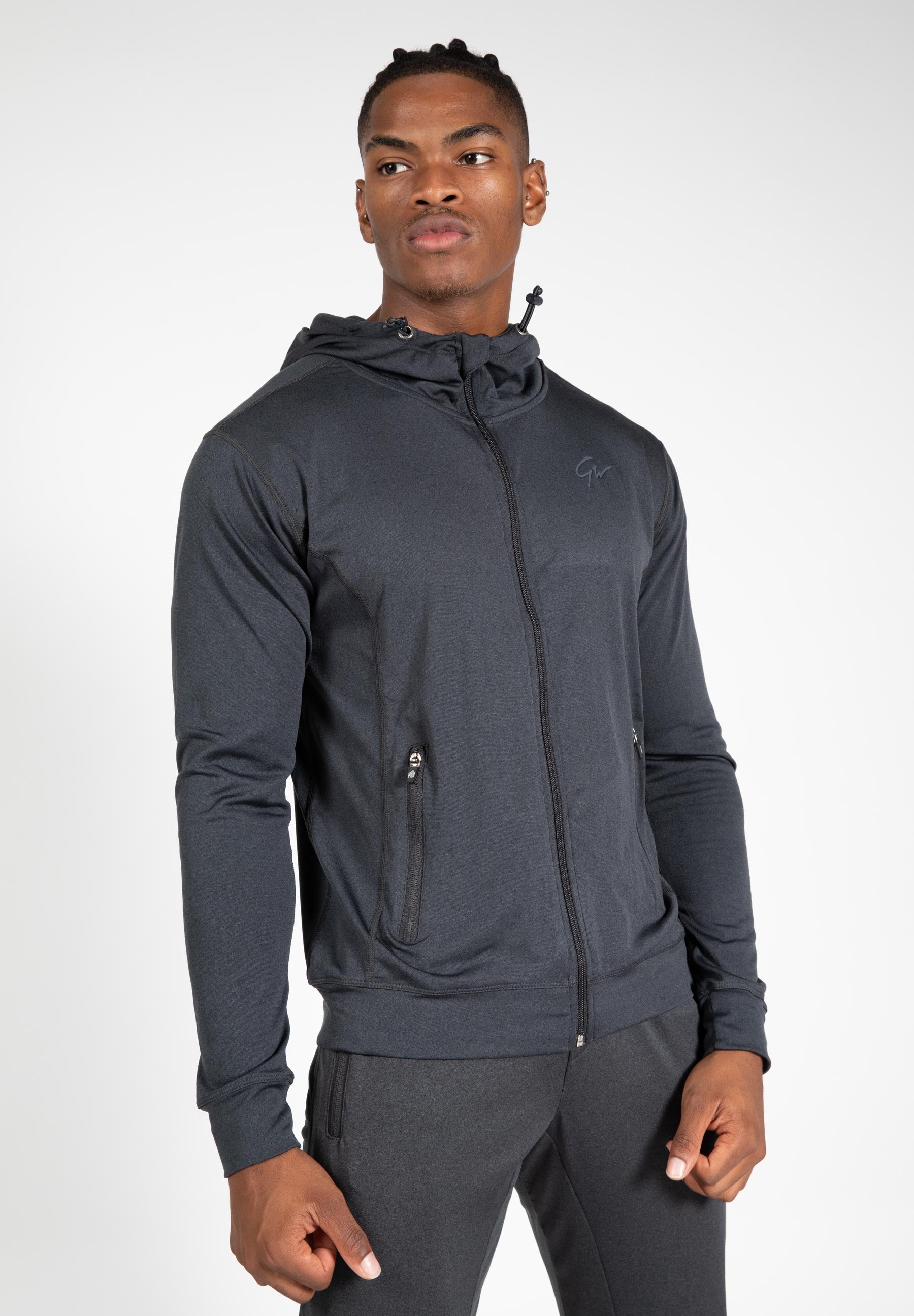 Glendo Jacket for Men & Women - Waterproof Windbreaker with Hood, Lightweight & Breathable - Anthracite Grey - Perfect for Hiking, Camping & Outdoor Adventures