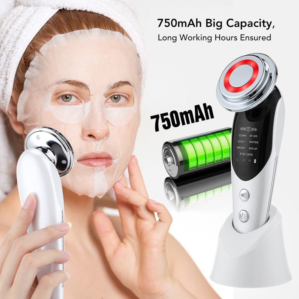 7 in 1 Facial Massager for Skin Care - Electric Face Roller with Anti-Aging, Lymphatic Drainage & Puffiness Reduction - Perfect for Home Spa & Skincare Routine