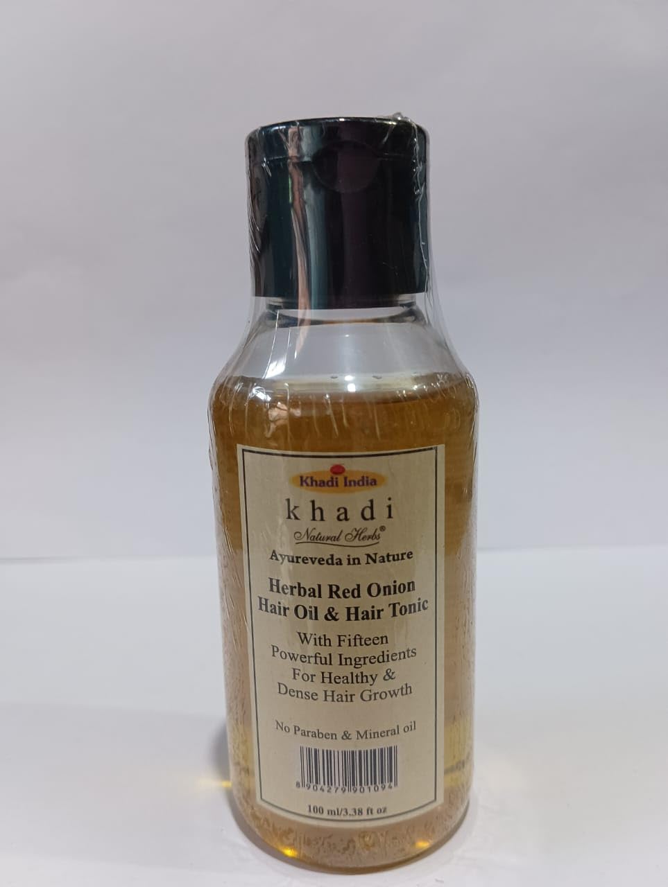 Khadi Natural Herbs Red Onion Hair Oil & Hair Tonic for Hair Growth - 100ml | Ayurvedic Treatment for Thinning Hair & Scalp Care | Perfect for Daily Hair Nourishment & Styling