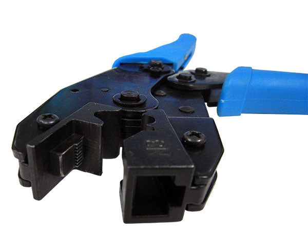 Professional Ratchet Cable Crimping Tool for RJ45 Modular Plugs - Compatible with CAT6, CAT6A & CAT7 Ethernet Cables - Perfect for Network Installations, Home Office Setup & DIY Networking Projects