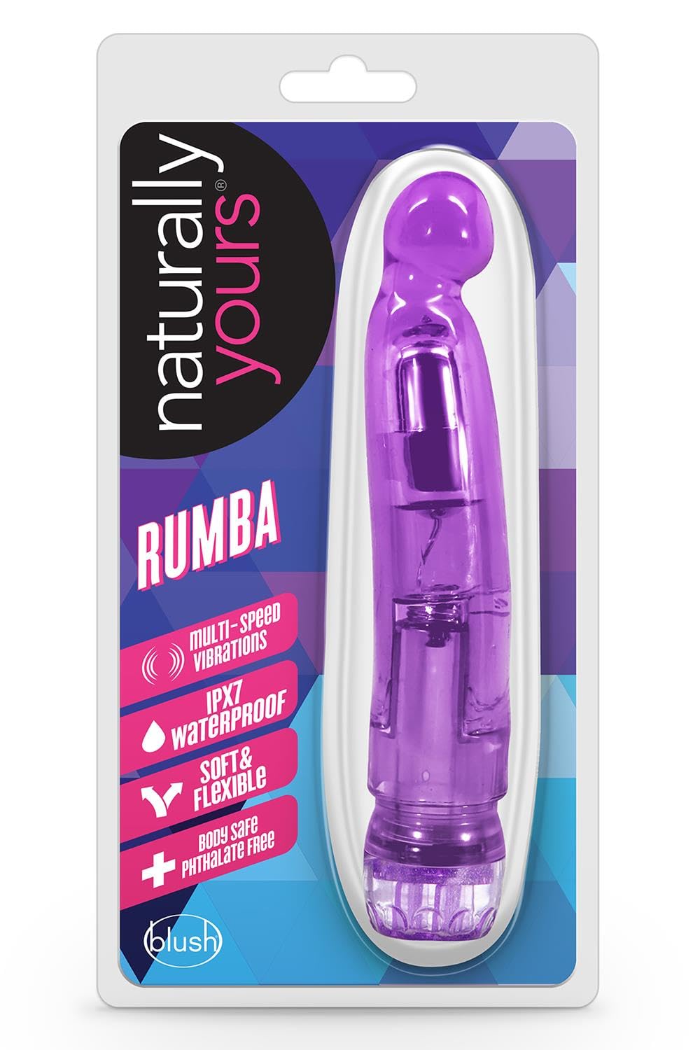 Blush Novelties Rumba G-Spot Vibrator for Women - Soft Bulbous Tip for G-Spot Stimulation - Flexible Semi-Rigid Shaft - Multi-Speed Twist Control - Waterproof Adult Sex Toy - Perfect for Beginners & Couples - Enhance Solo Play & Partner Intimacy in Bedroom