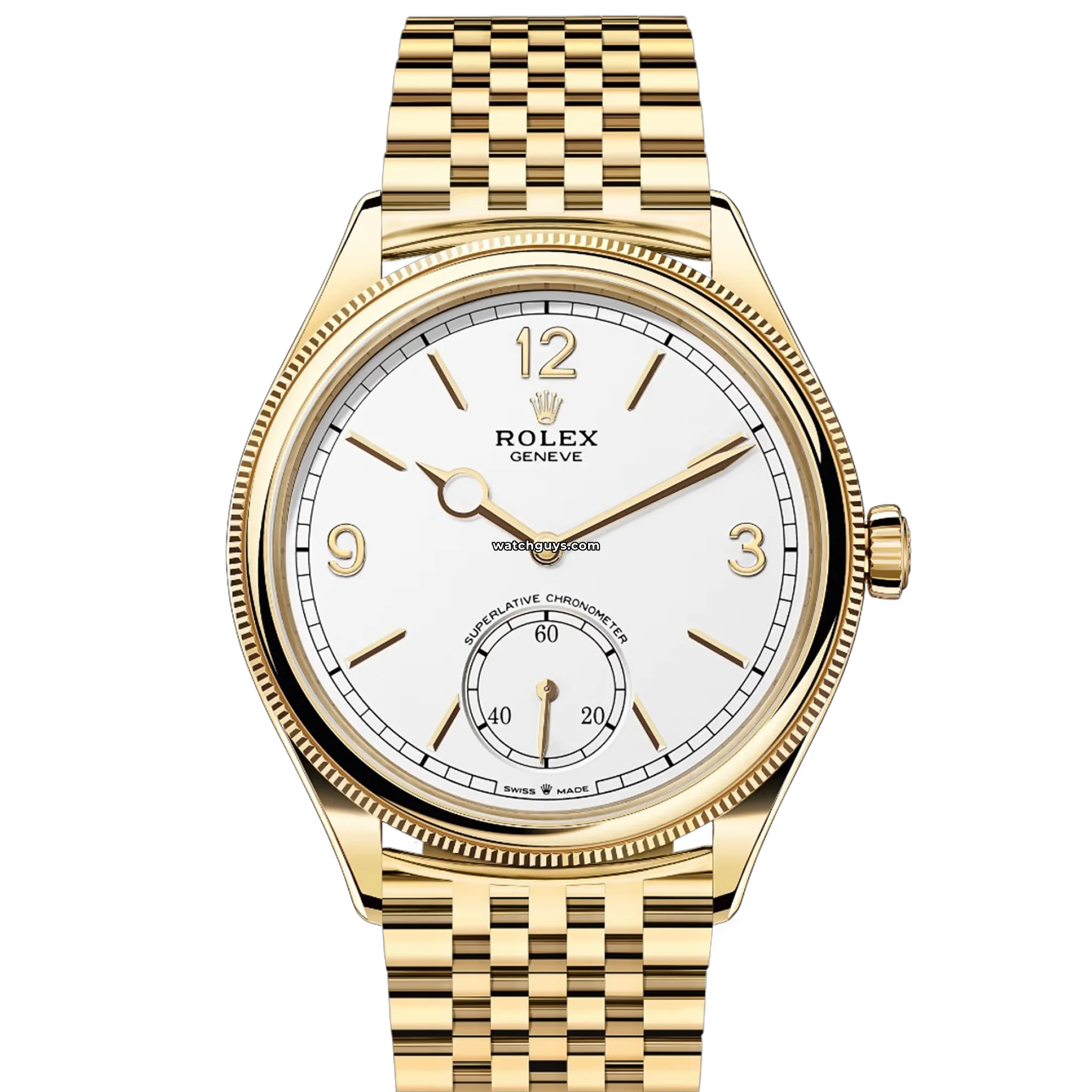 Rolex 1908 White Dial Men's Watch 52508 - Luxury Dress Watch for Business & Formal Occasions