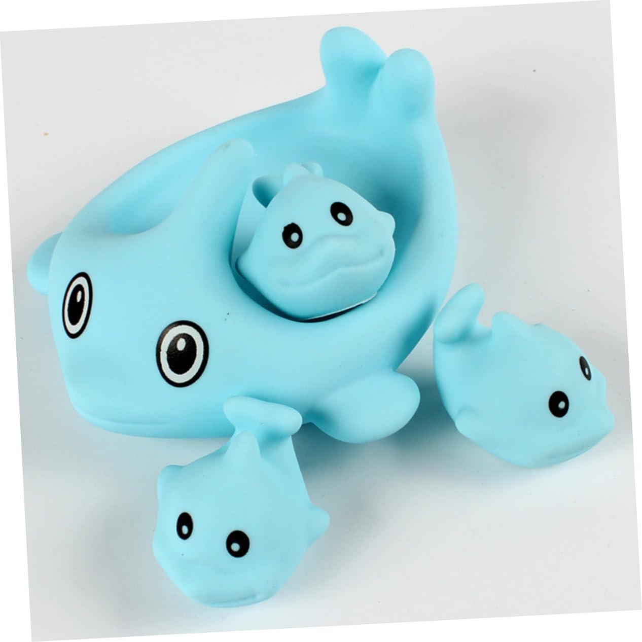 Vaguelly 4 Sets Sky-Blue Vinyl Bath Toys for Kids - Fun Bathtub Toys for Toddlers & Children - Perfect for Bath Time Play, Sensory Development and Water Learning Activities