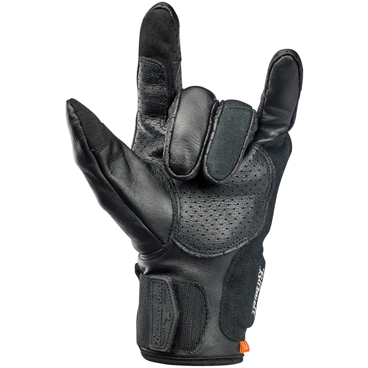 Biltwell Borrego CE Certified Motorcycle Gloves - Black | Hard Knuckle Protection | Shock Absorbing & Abrasion Resistant | Ideal for Street Riding & Adventure Touring