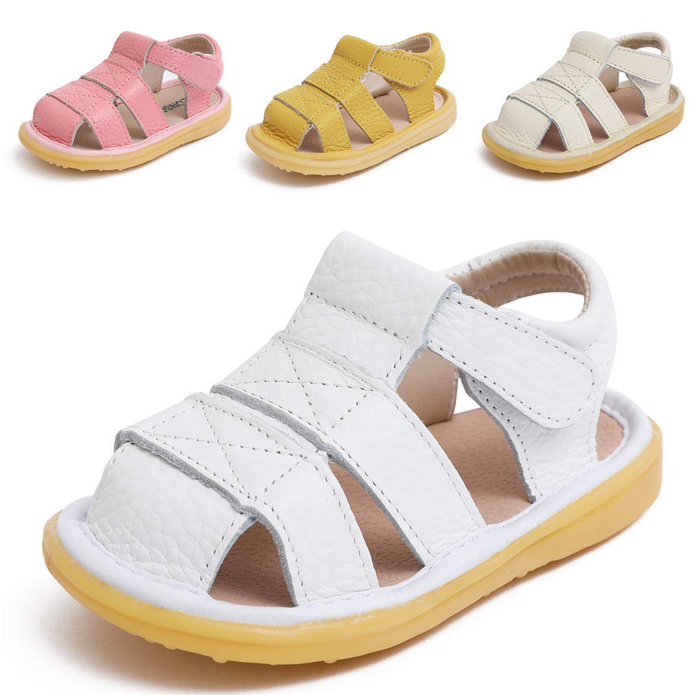 **Baby Summer Sandals for Boys & Girls - Soft Moccasin Style with Non-Slip Rubber Sole | First Walker Shoes for Toddlers | Perfect for Beach, Park & Outdoor Play**
