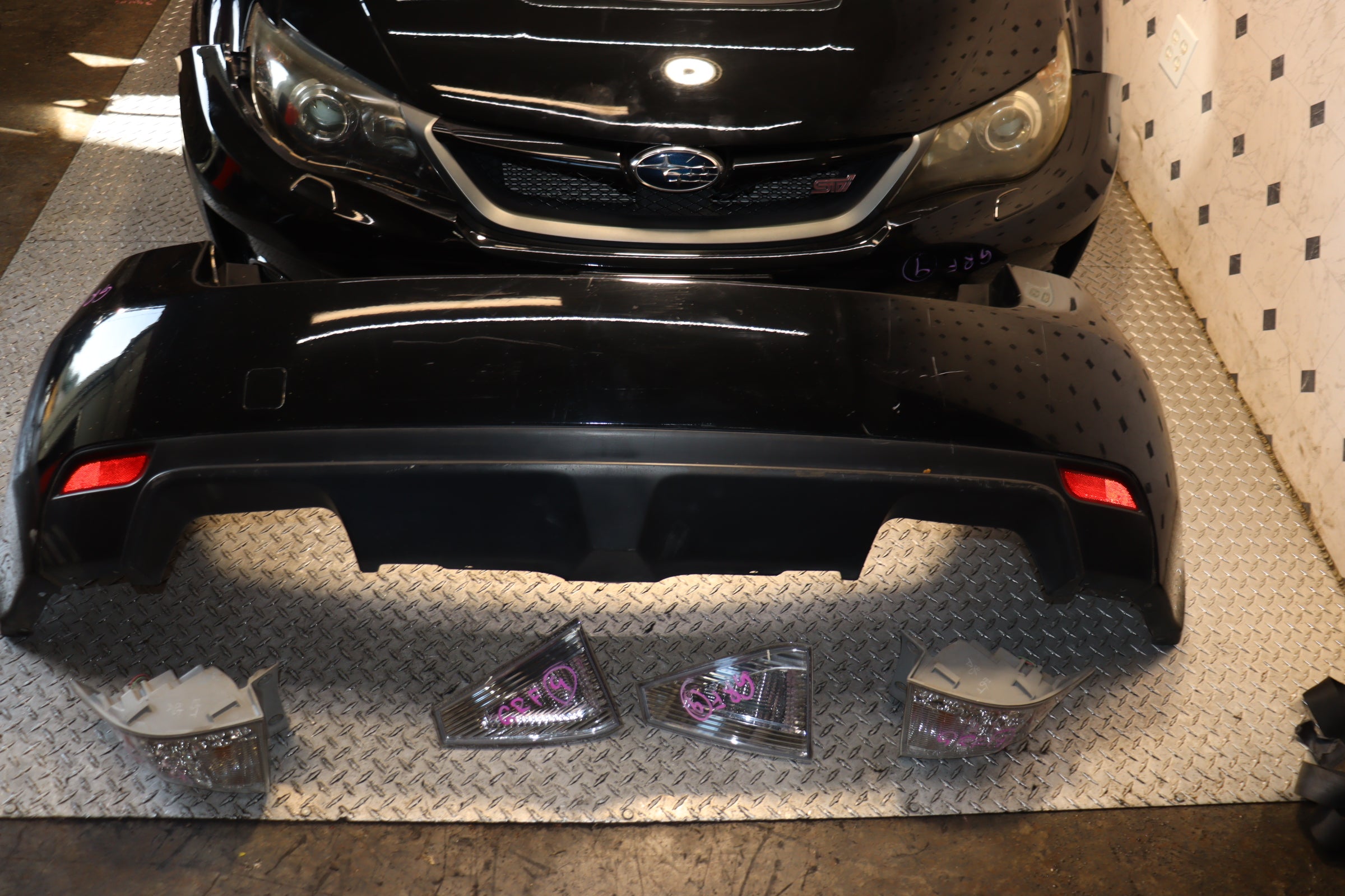 JDM Subaru WRX STI 2008-2014 V10 Front End Conversion Nose Cut Kit - Complete Set for Performance Upgrade & Body Modification | Perfect for Car Enthusiasts & Racing Events