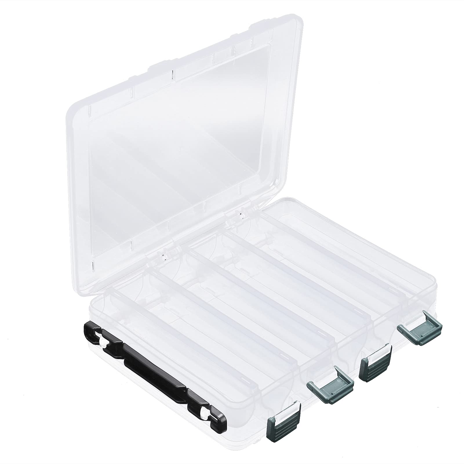 2-Pack Fishing Tackle Storage Box - Double Layer Multifunctional for Outdoor Fishing Gear