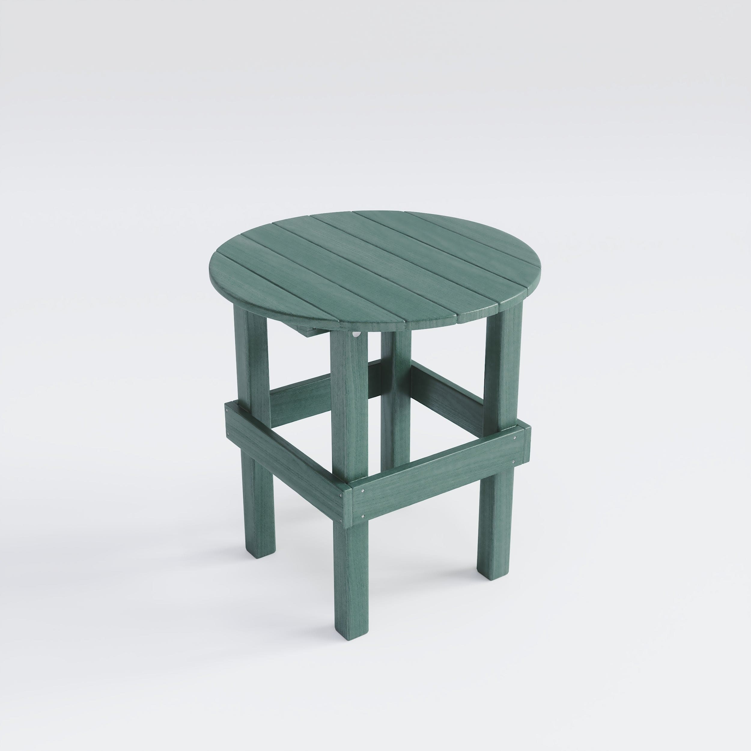 Keystone Amish Co. Composite Round End Table - Durable & Stylish Living Room Side Table for Home Decor, Perfect for Sofa, Bedside, or Lounge Areas