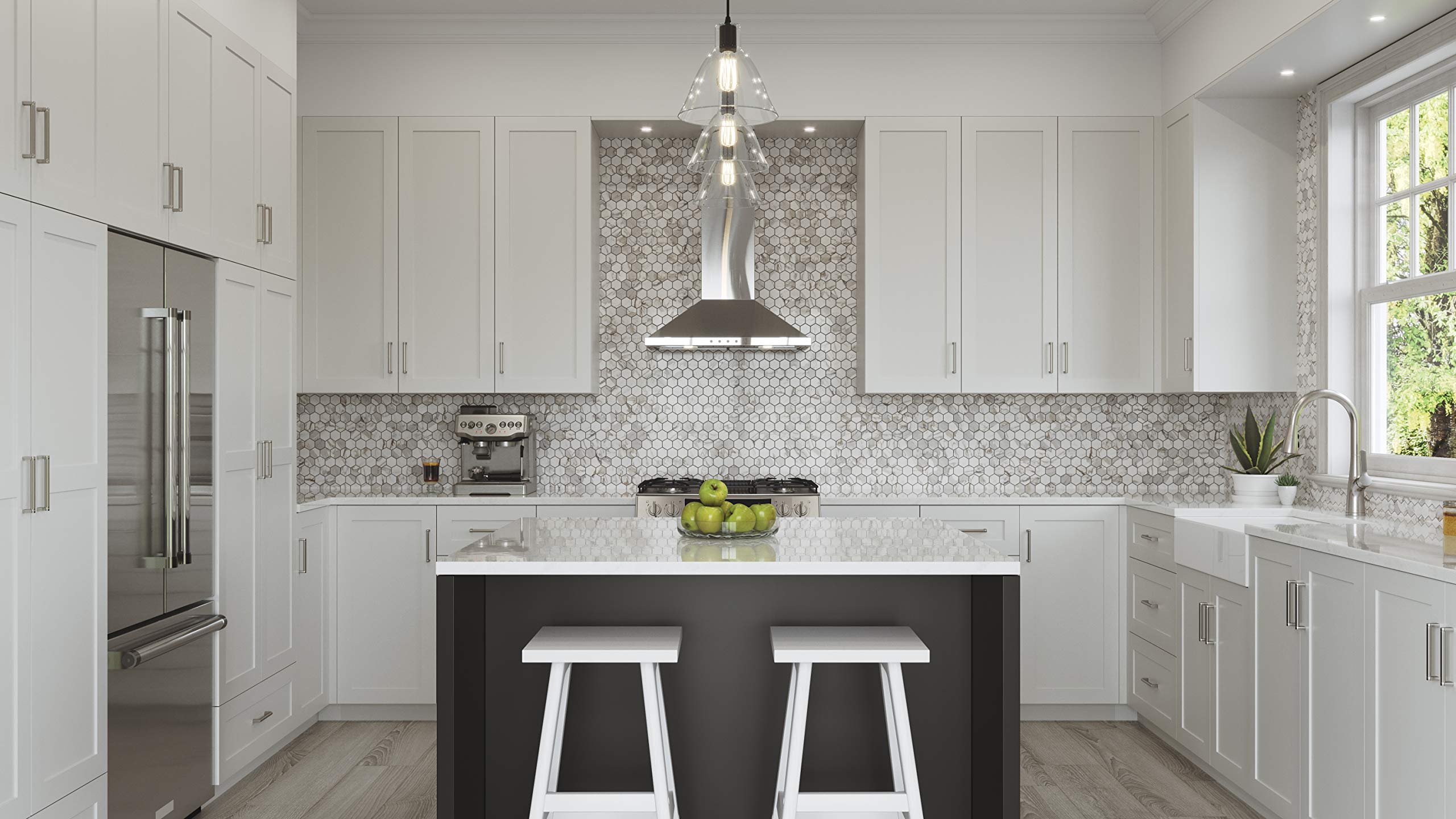 Pfister LG529NES Neera Pull Down Kitchen Faucet - Stainless Steel, High Arc Spout, Single Handle, Easy Installation - Perfect for Modern Kitchens, Dishwashing & Food Prep