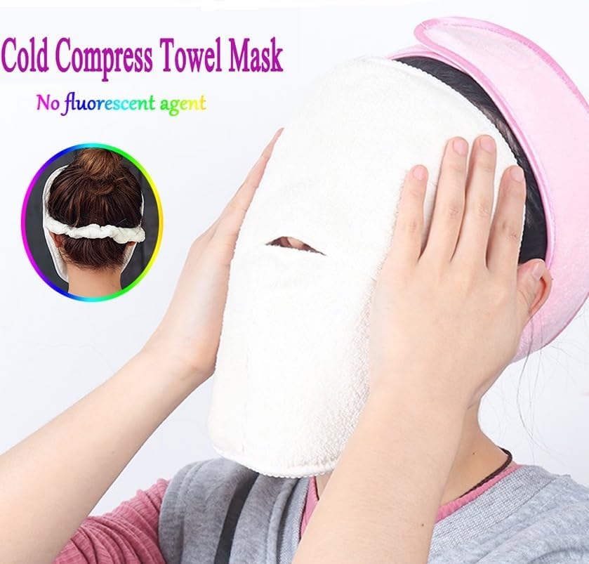 FARIOX Anti-Aging Facial Towel - Moisturizing & Hydrating Steamer Towel for Skin Care, DIY Beauty Mask - Perfect for Home Spa & Salon Treatments (Women & Girls) | Use with Facial Steamers, Skincare Routines & At-Home Beauty Treatments