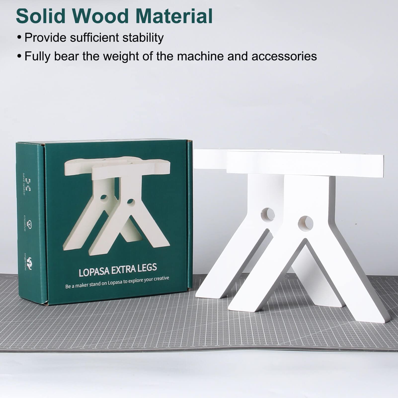 LOPASA Stand Legs for Cricut Maker 3 & Maker - Craft Machine Storage & Organization - Desk Accessories for Cutting Machines - Perfect for Craft Rooms & Workspaces