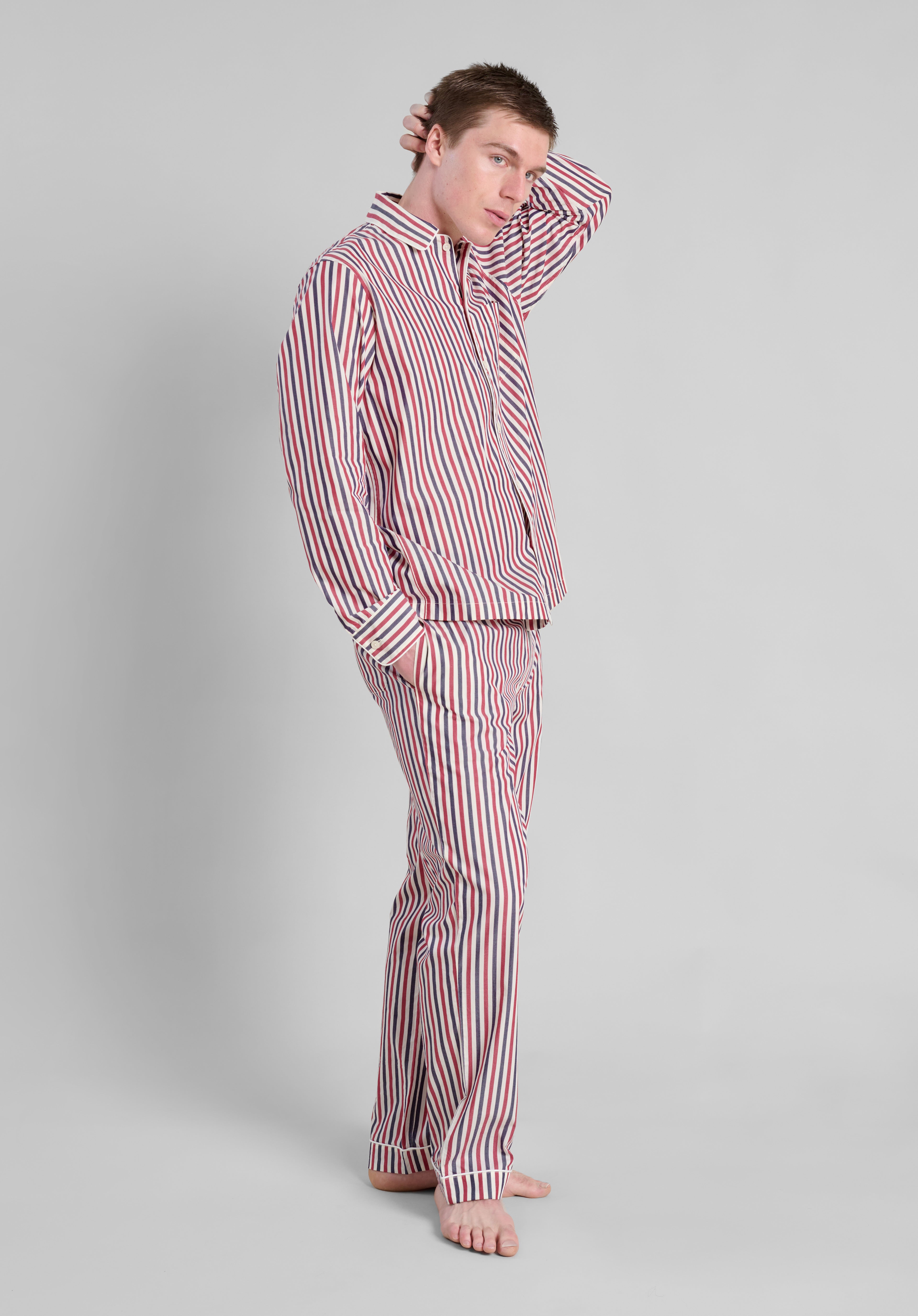 Henry Pajama Set - Soft Cotton Striped Sleepwear for Men & Women | Perfect for Lounging, Sleepovers & Cozy Nights at Home